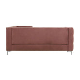 Rhett Coral Velvet Sectional Sofa Model 55505 By ACME Furniture